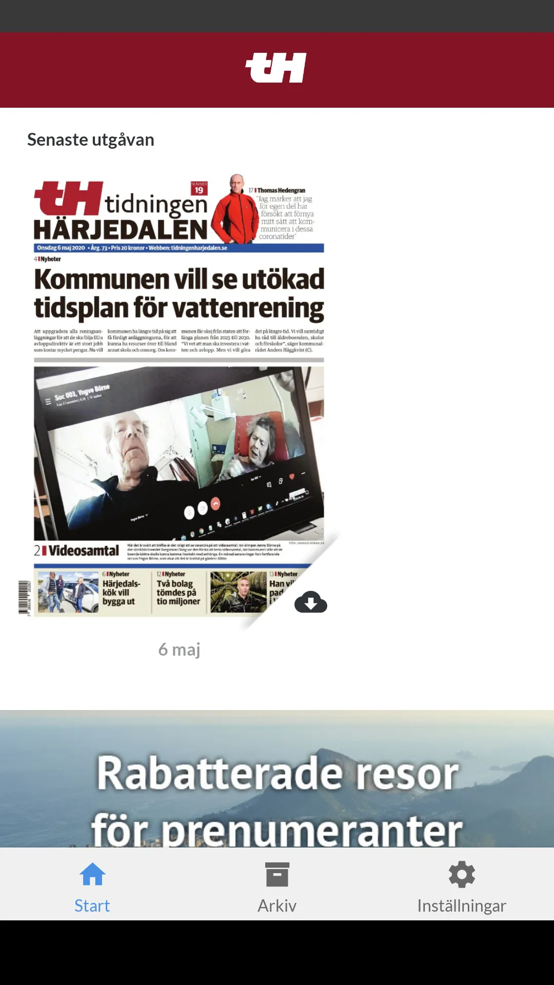 Tidningen Härjedalen e-tidning | Indus Appstore | Screenshot