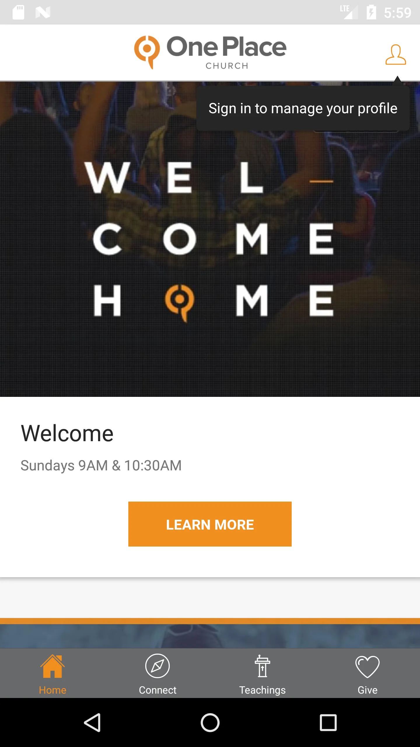 One Place Church | Indus Appstore | Screenshot