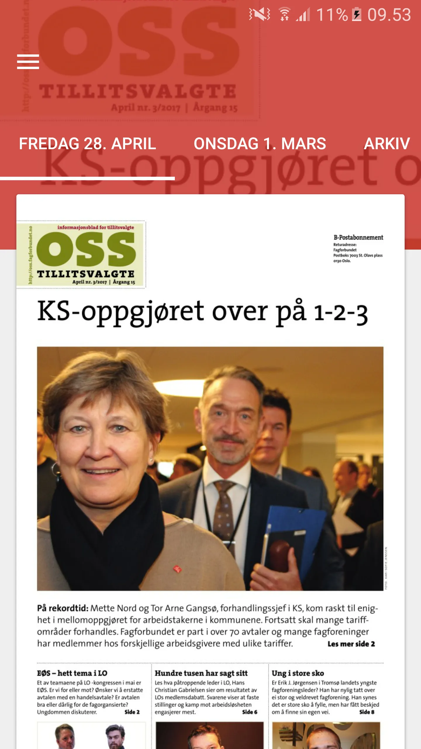 Fagforbundet OSS tillitsvalgte | Indus Appstore | Screenshot