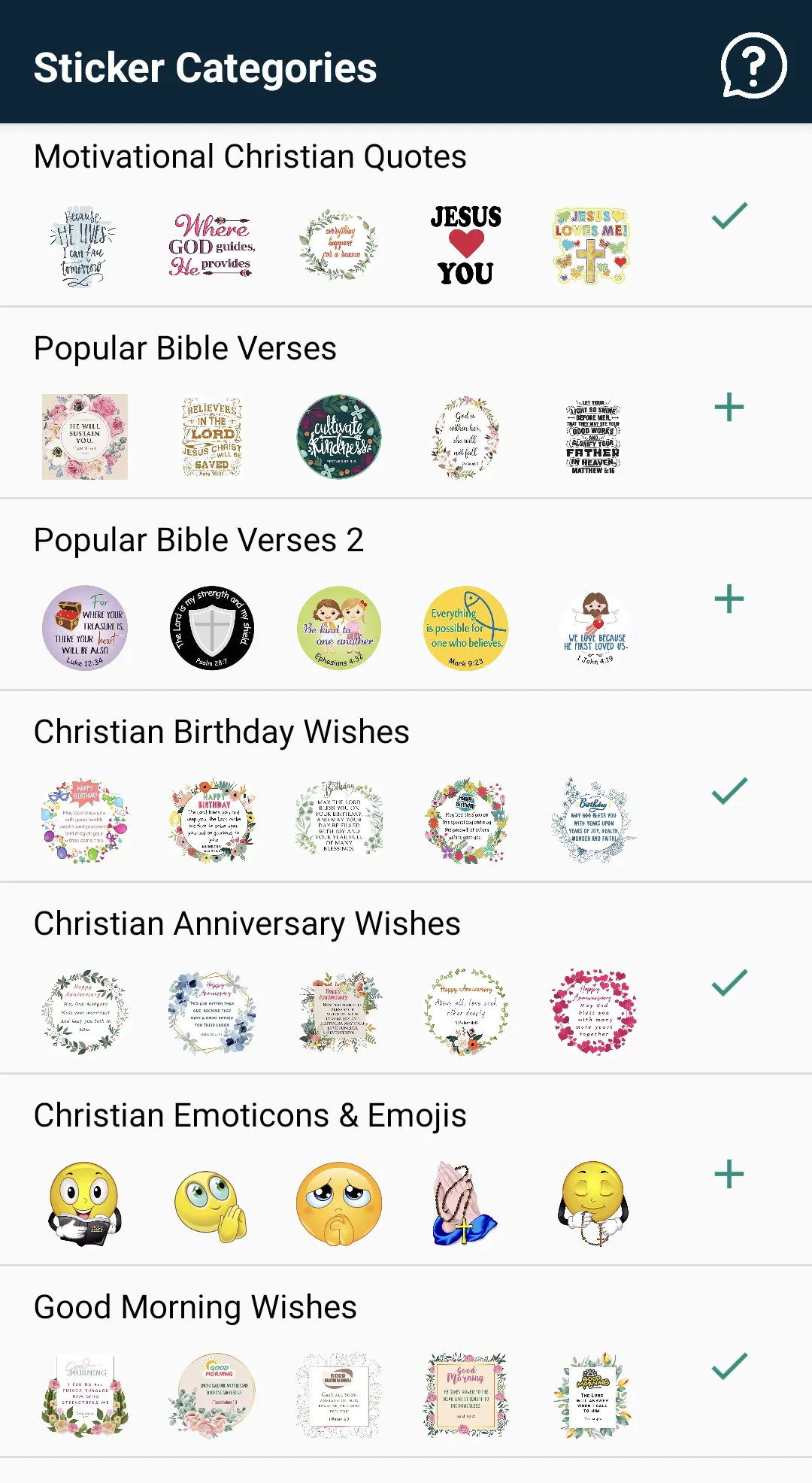 Christian Stickers | Indus Appstore | Screenshot