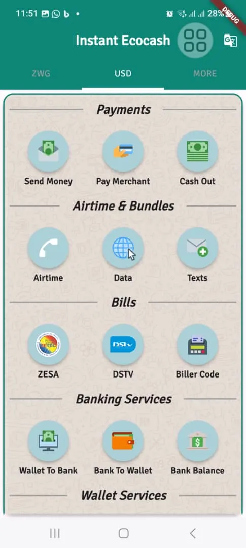 Instant EcoCash | Indus Appstore | Screenshot