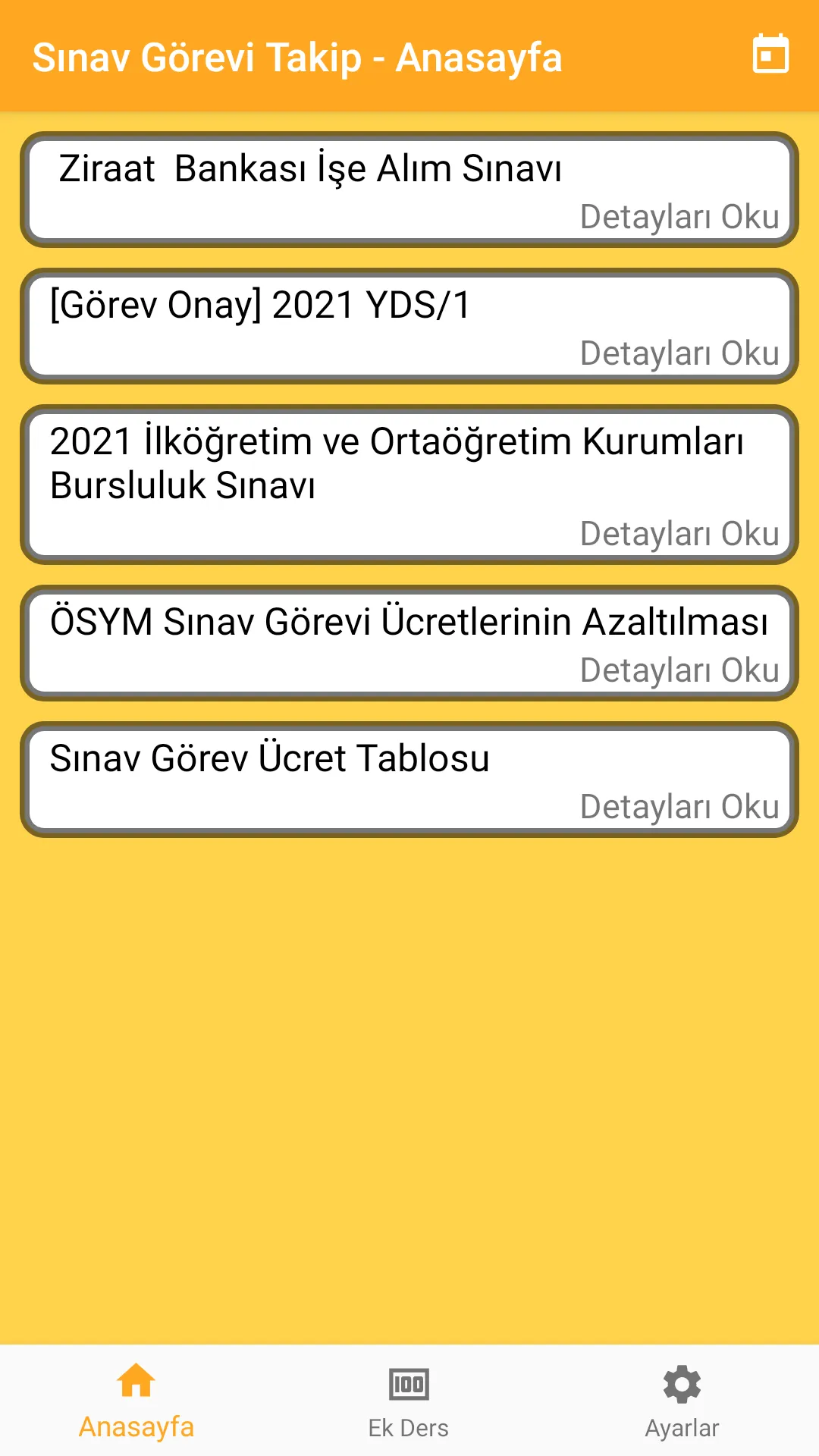 Sınav Görevi Takip | Indus Appstore | Screenshot