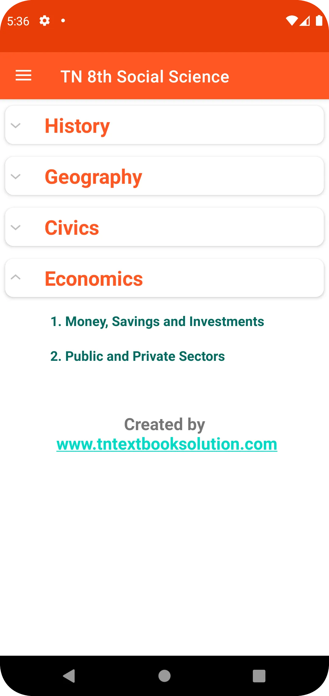 TN 8th Social Science Guide | Indus Appstore | Screenshot