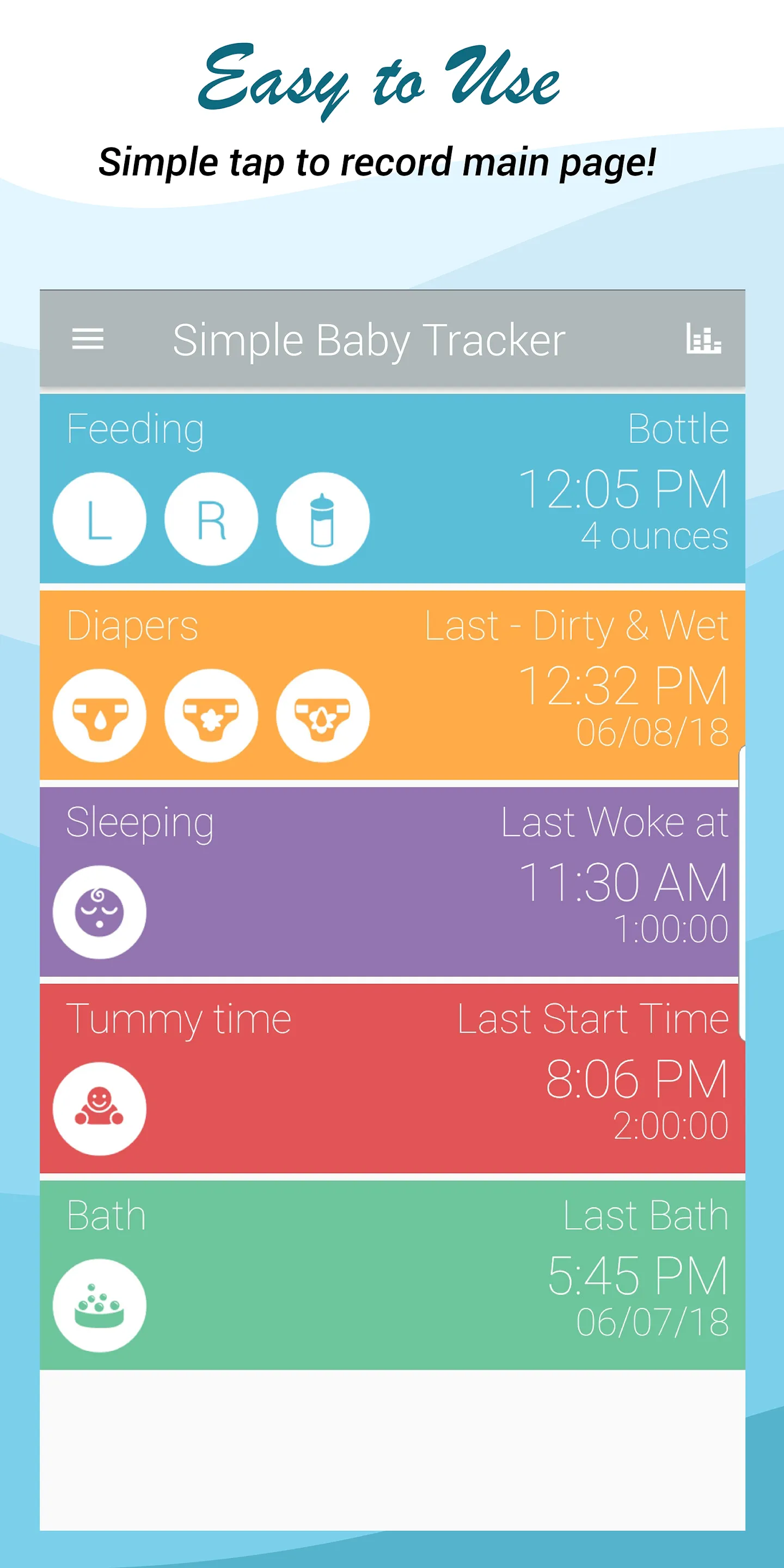 Simple Baby Activity Tracker | Indus Appstore | Screenshot