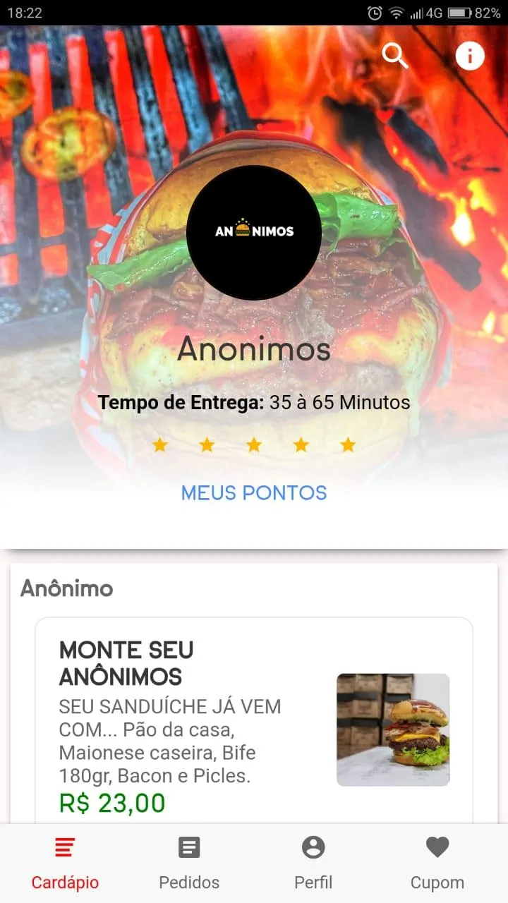 Anônimos Hamburgueria Artesana | Indus Appstore | Screenshot