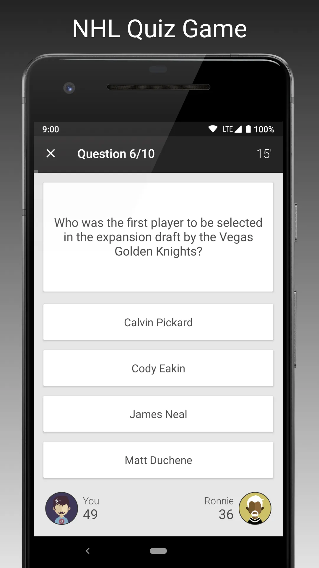 Fan Quiz for NHL | Indus Appstore | Screenshot