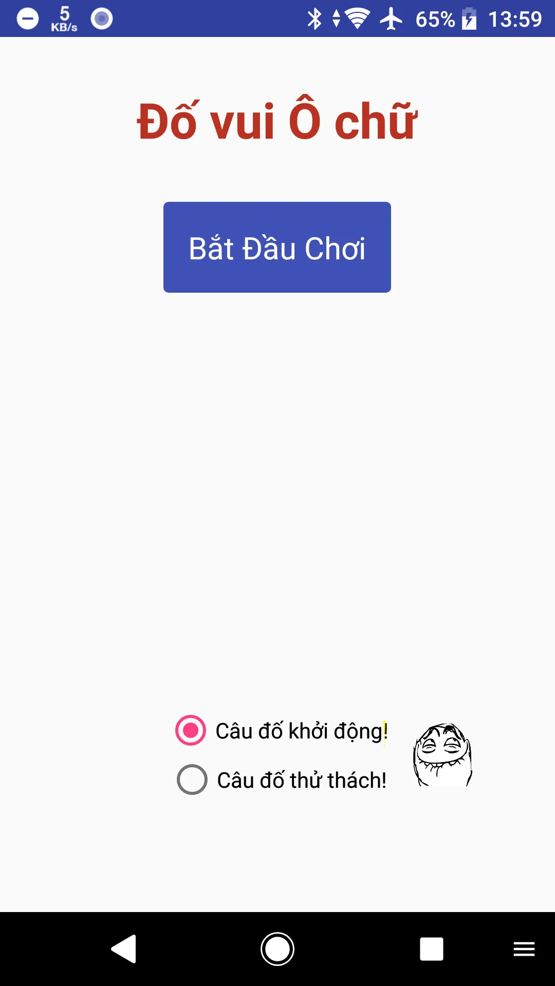 Đố vui ô chữ -  Tro choi o chu | Indus Appstore | Screenshot