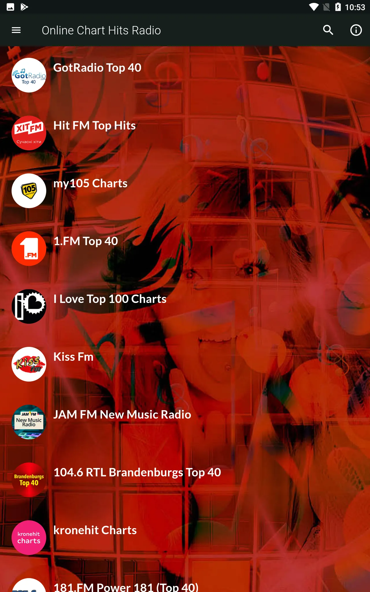 Online Chart Hits Radio | Indus Appstore | Screenshot