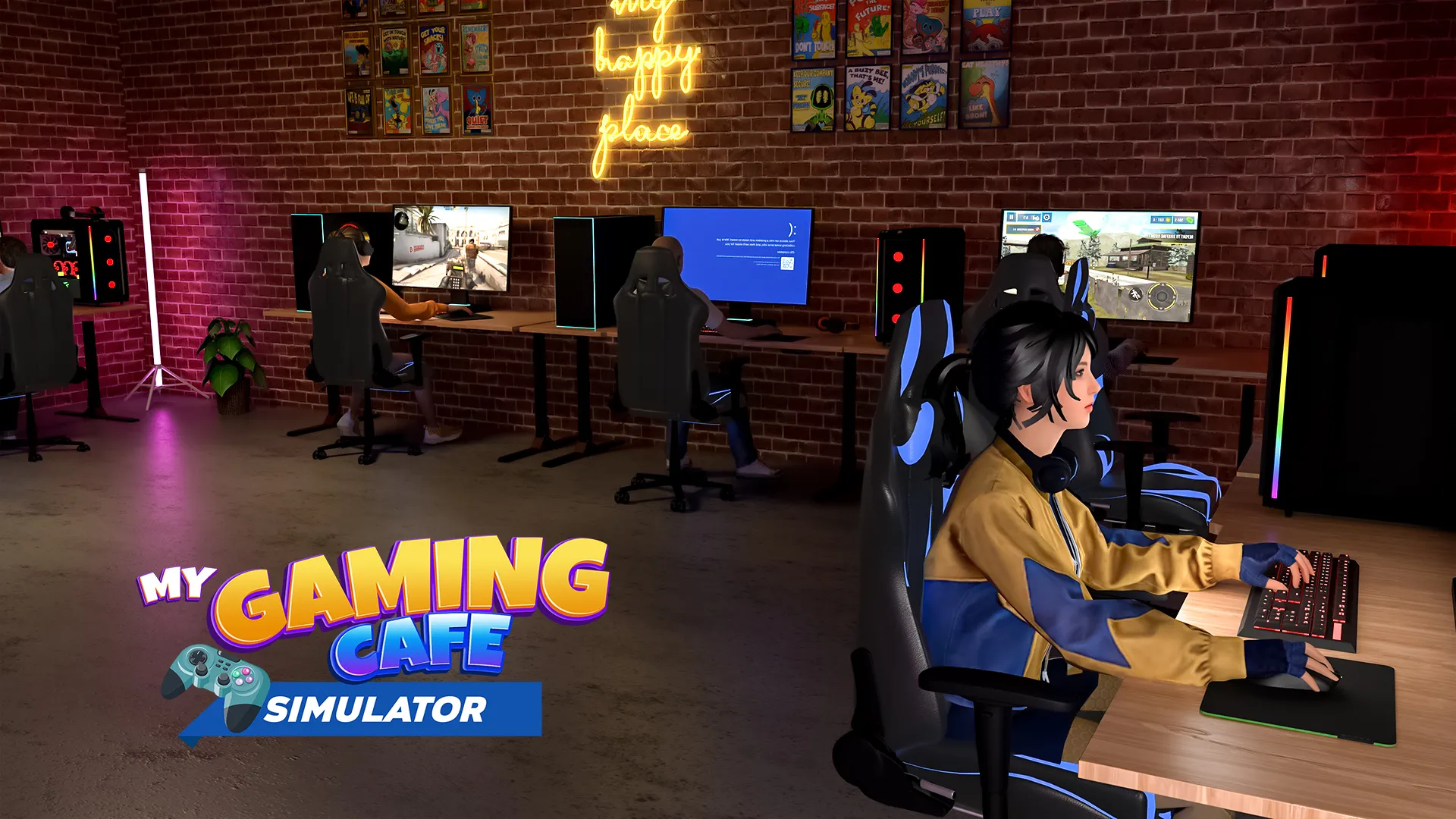 My Gaming Cafe Simulator | Indus Appstore | Screenshot