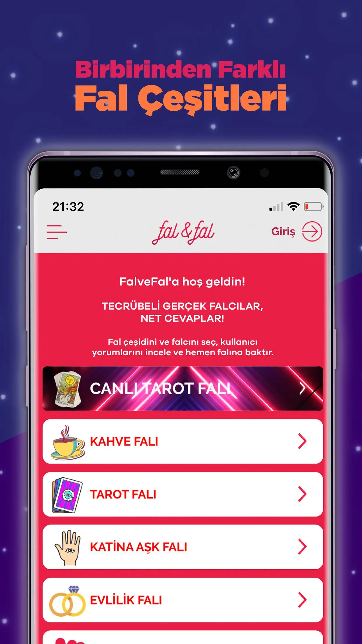 FalveFal - Gerçek Falcılar | Indus Appstore | Screenshot