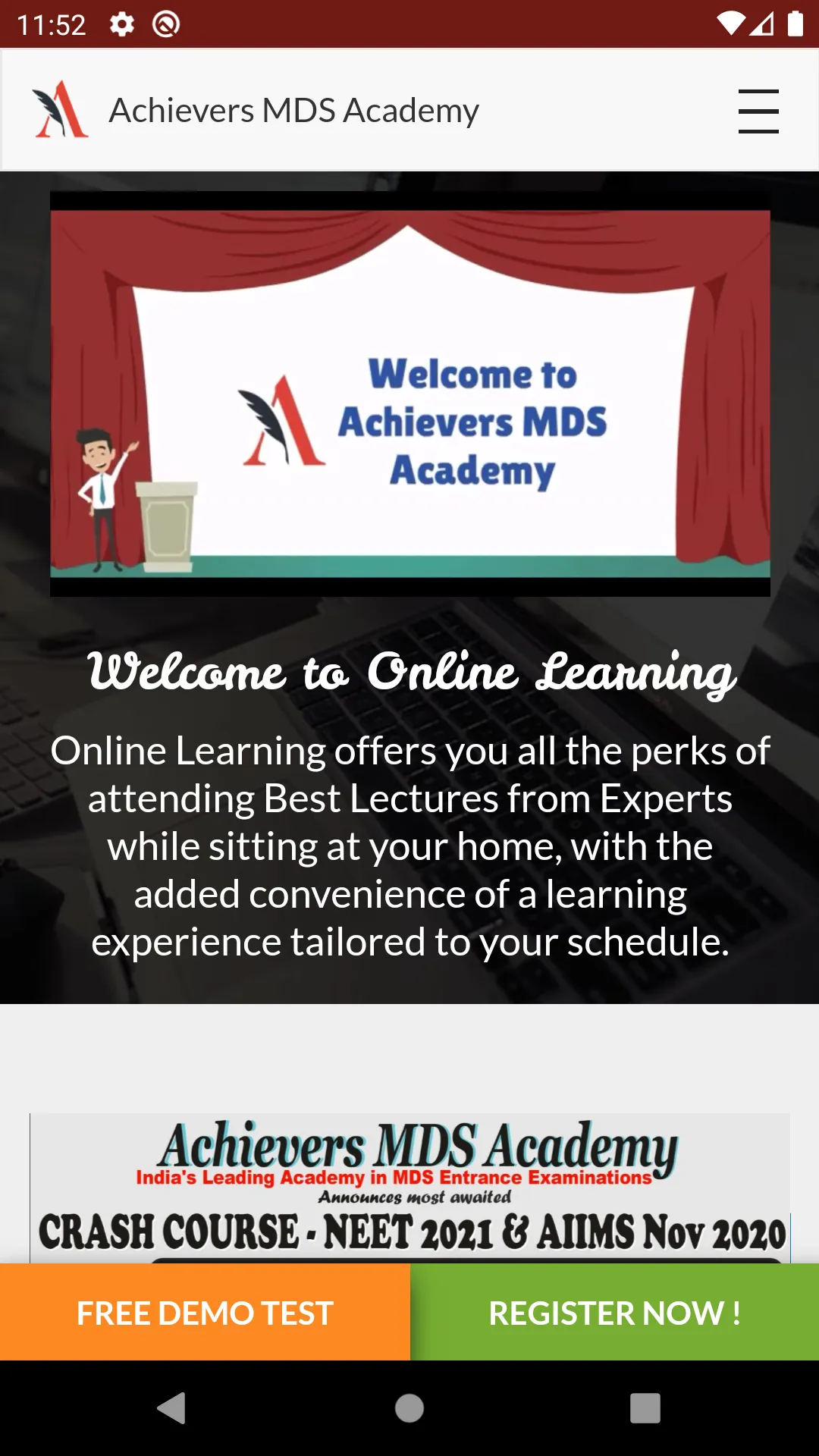 Achievers MDS Academy | Indus Appstore | Screenshot