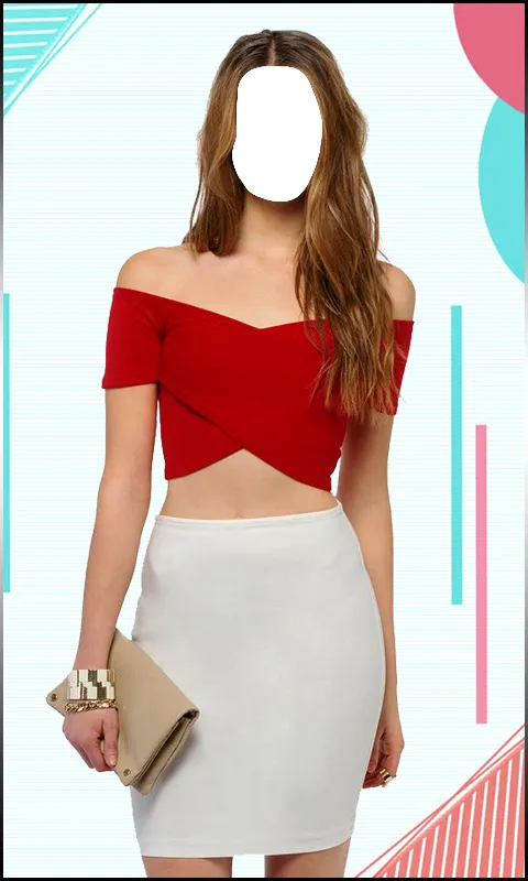 Women Crop Shoulder Photo Suit | Indus Appstore | Screenshot