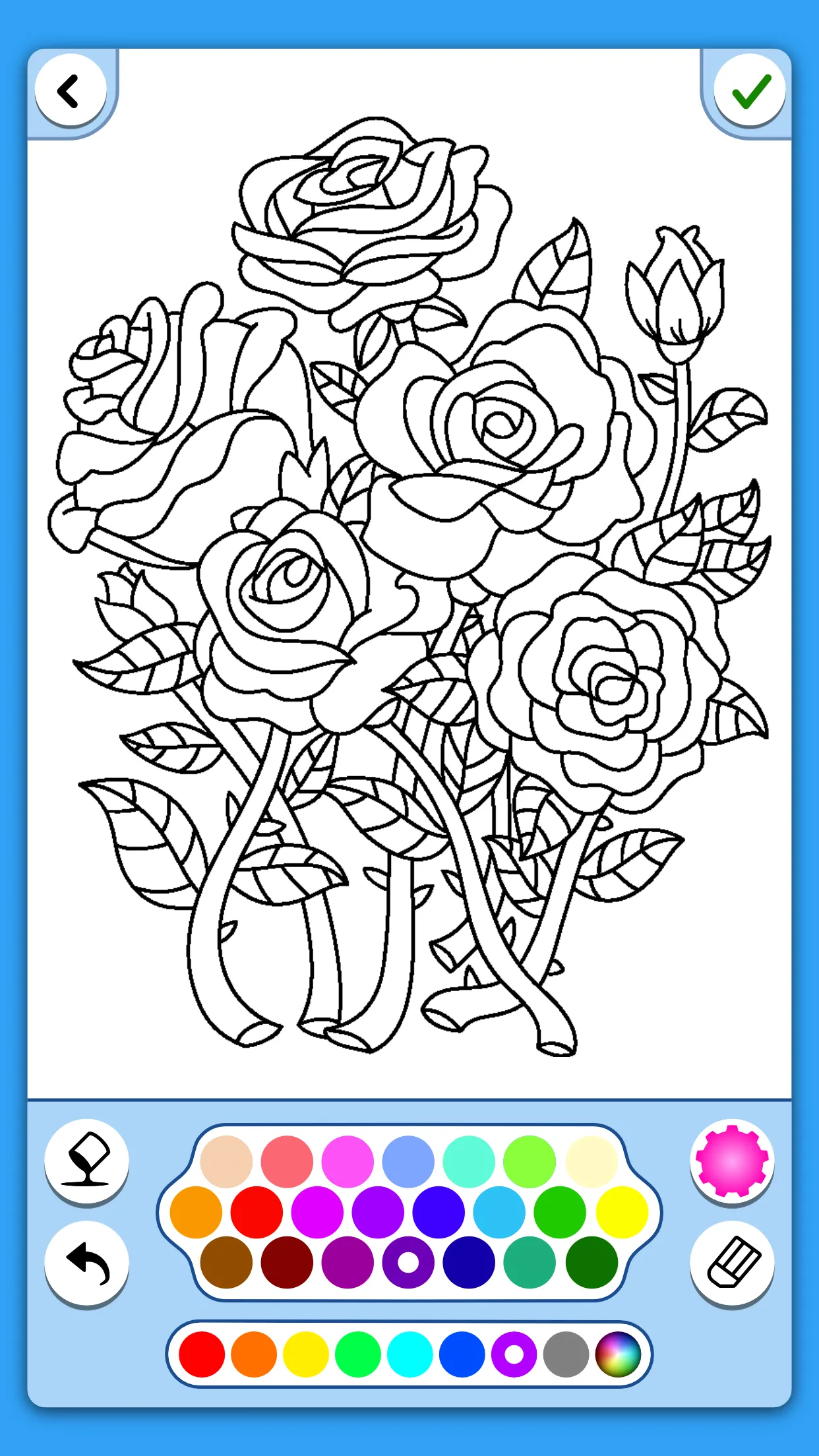 Adult Coloring: Flowers | Indus Appstore | Screenshot