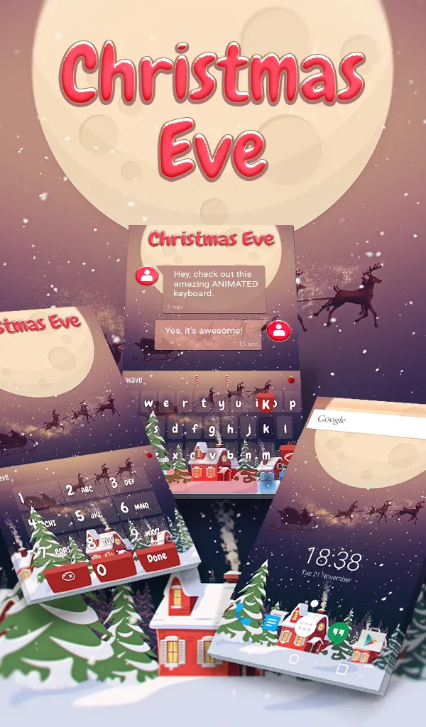 Christmas Eve Wallpaper Theme | Indus Appstore | Screenshot