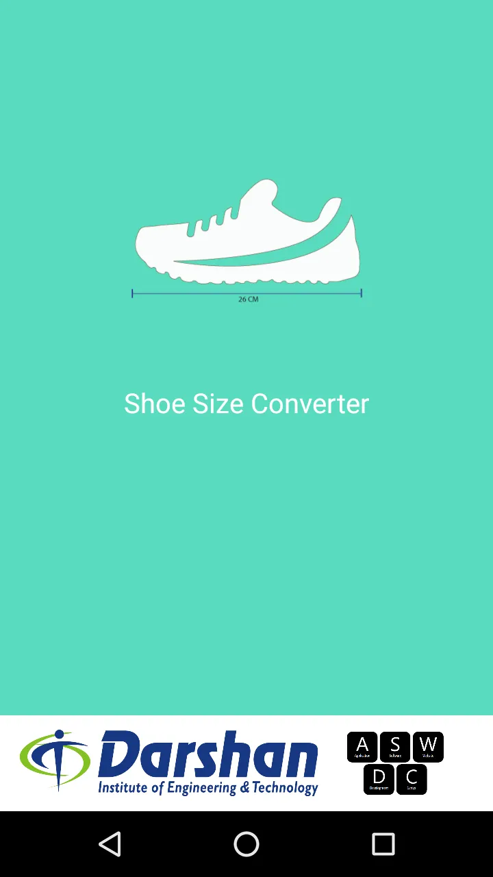 Shoe Size Converter | Indus Appstore | Screenshot