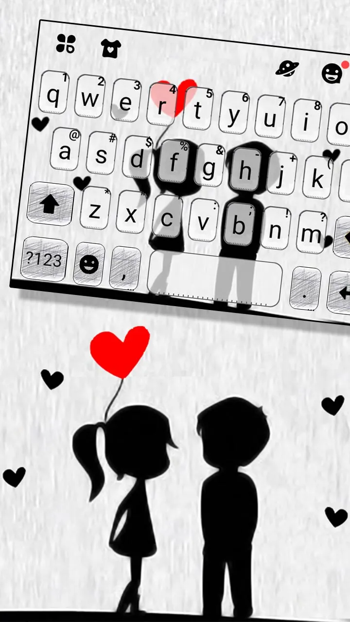 Couple Love Keyboard Backgroun | Indus Appstore | Screenshot