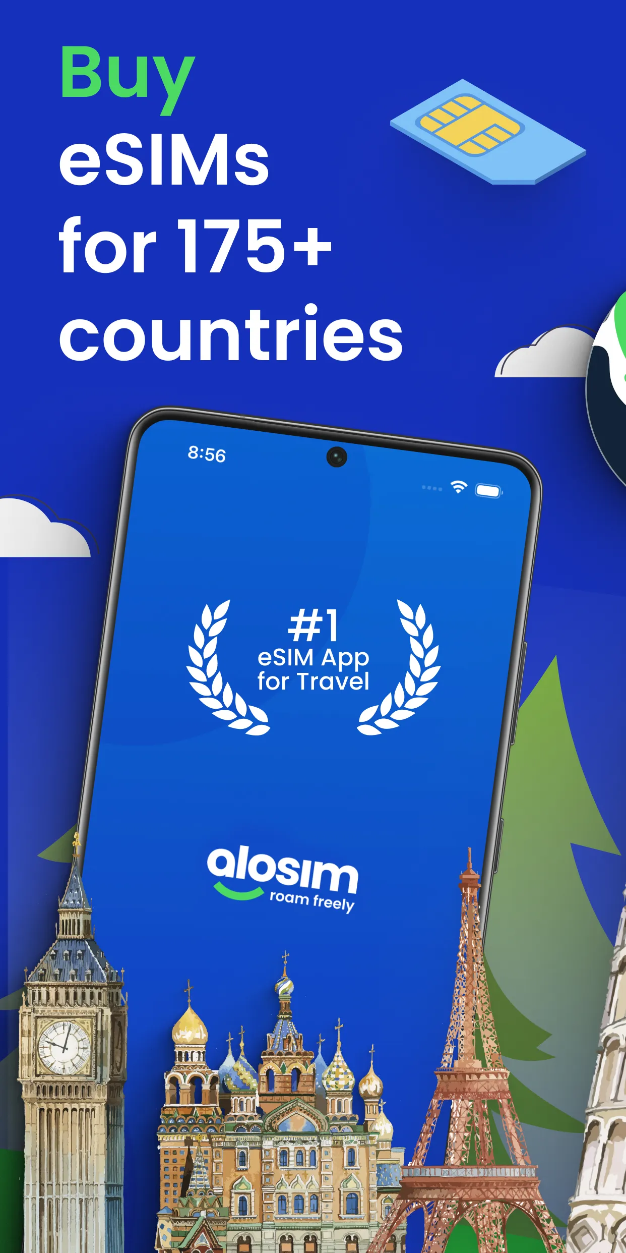 aloSIM - eSIM Travel Sim Card | Indus Appstore | Screenshot