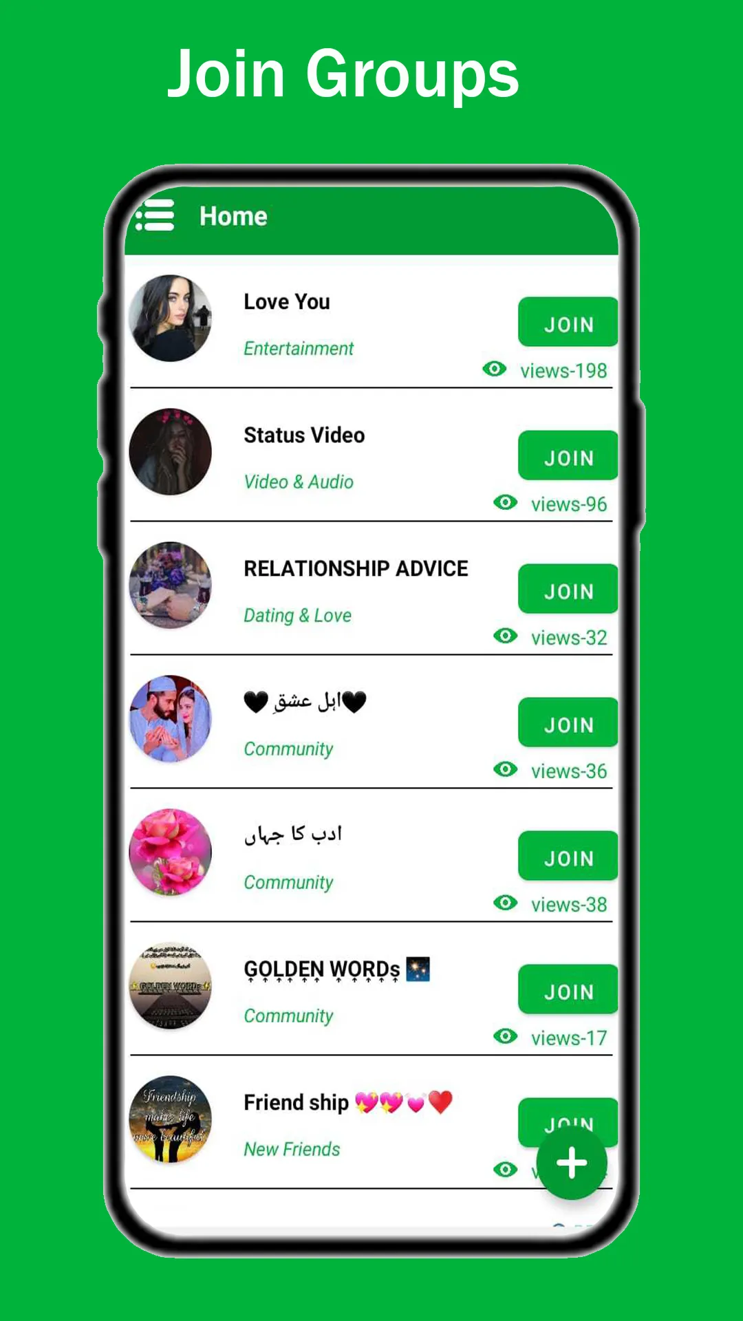 Groups Links Join Social Group | Indus Appstore | Screenshot