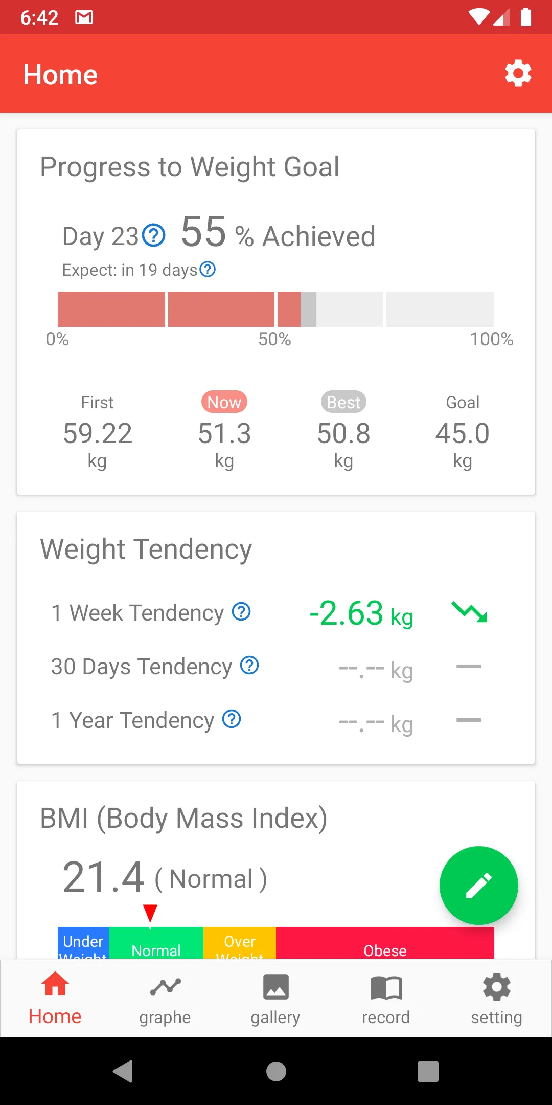 Weight Loss Tracker & Pictures | Indus Appstore | Screenshot