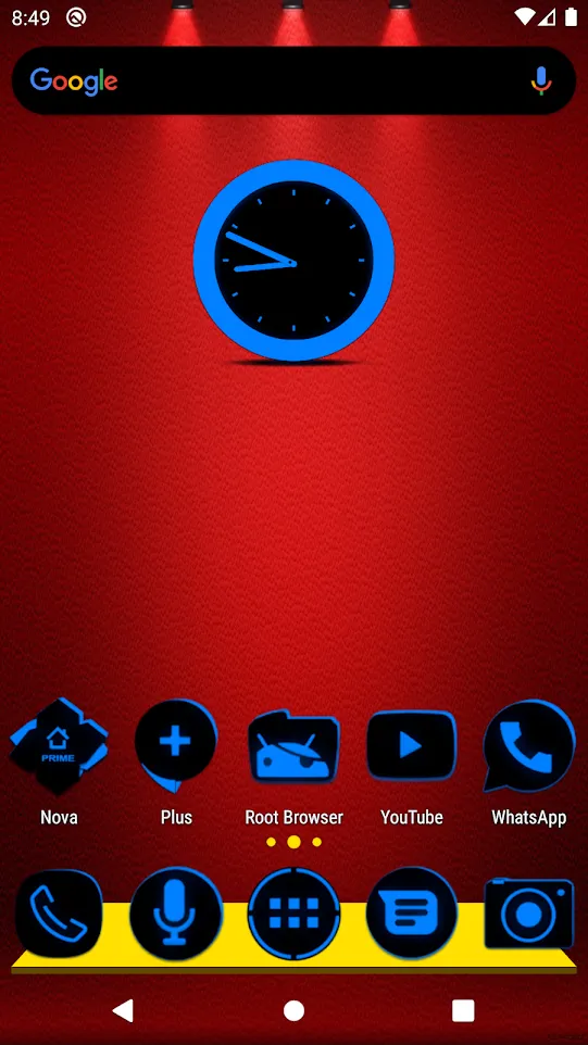 Flat Black and Blue Icon Pack | Indus Appstore | Screenshot