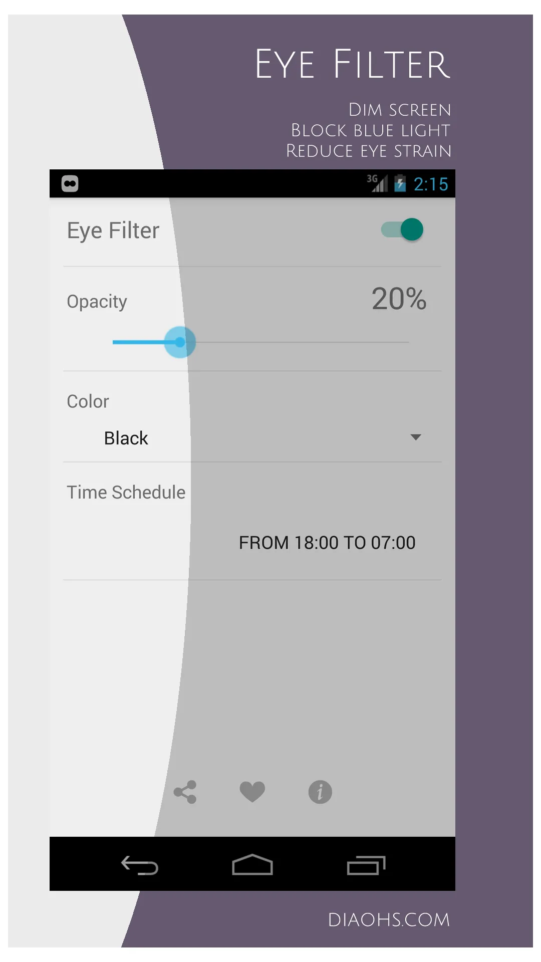 Eye Filter (Blue light filter) | Indus Appstore | Screenshot