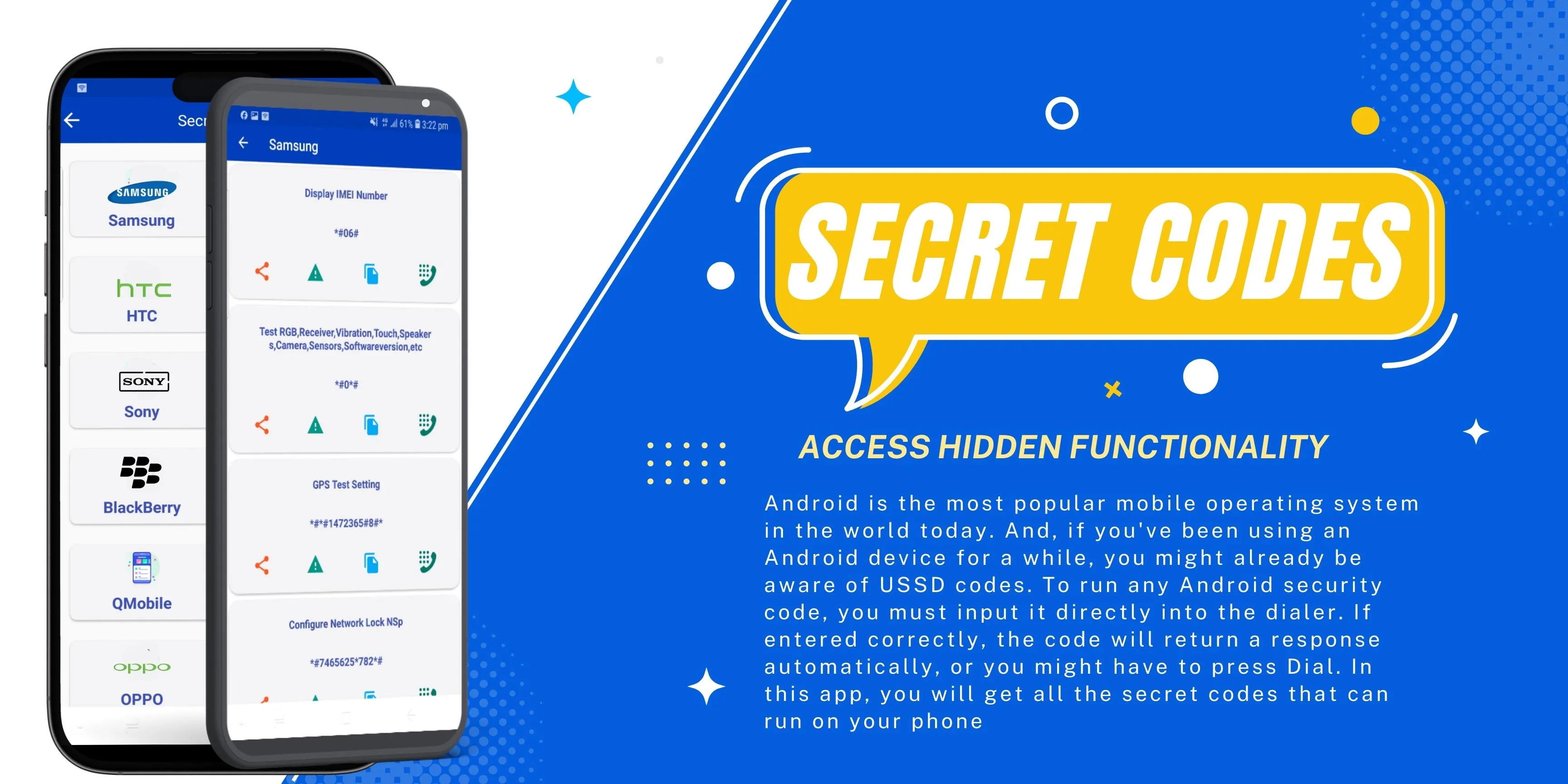 Secret Codes : Mobile Codes | Indus Appstore | Screenshot