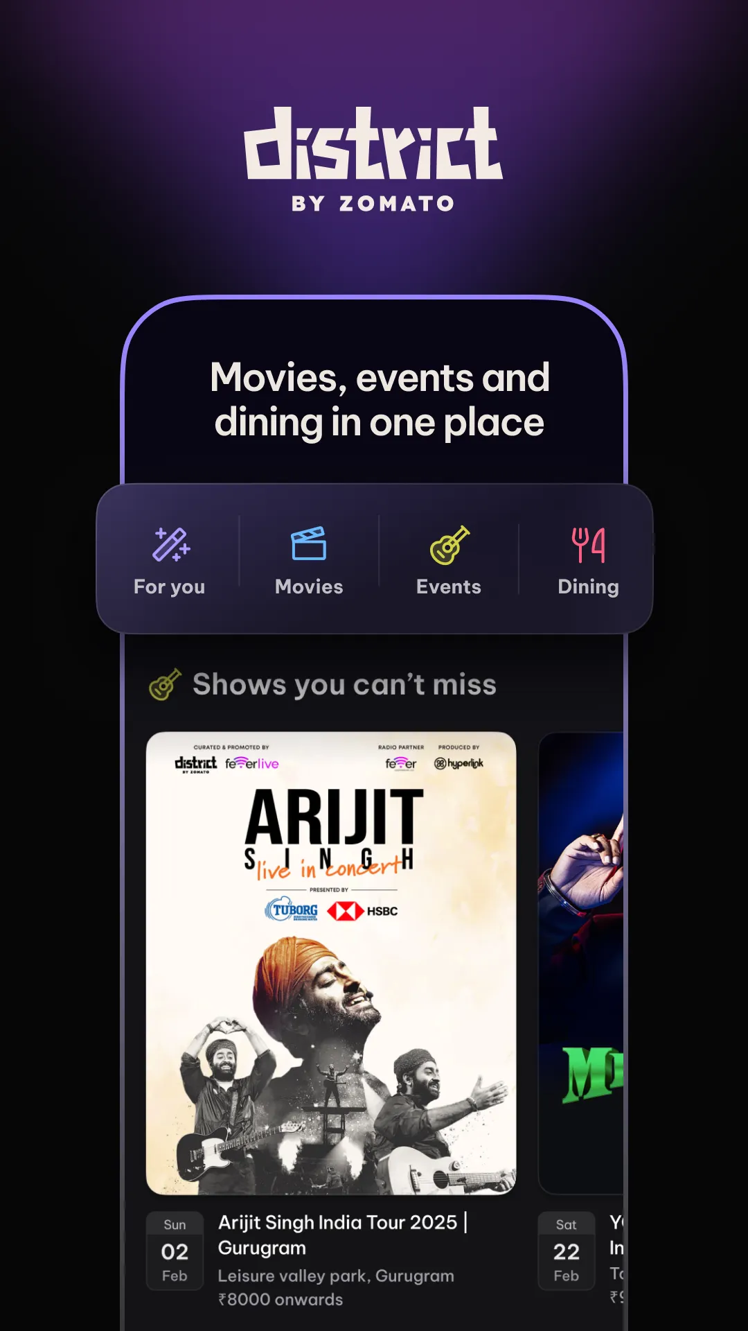 District: Movies Events Dining | Indus Appstore | Screenshot