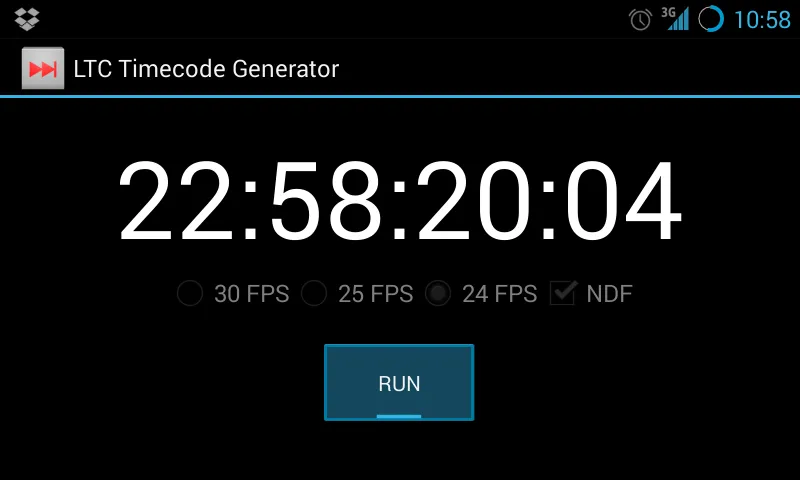 LTC Timecode Generator Free | Indus Appstore | Screenshot