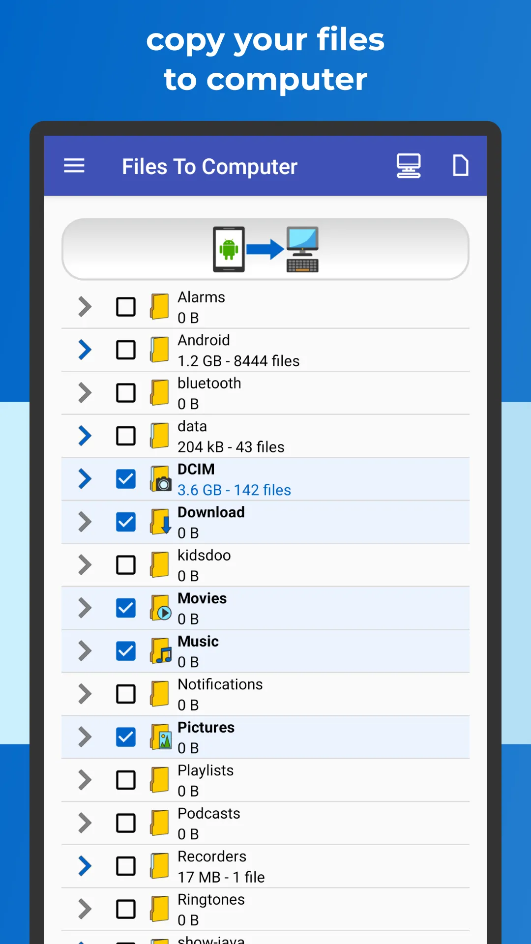 Transfer Files To Computer, PC | Indus Appstore | Screenshot