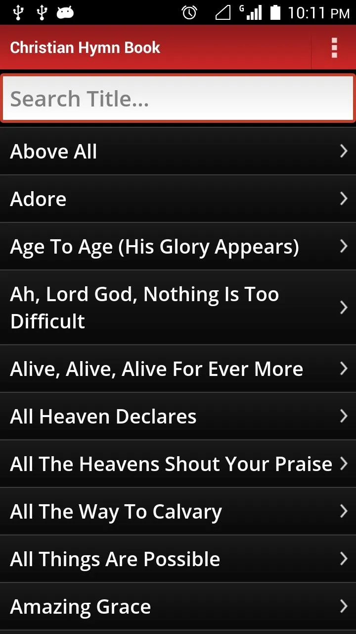 Christian Hymn Book | Indus Appstore | Screenshot