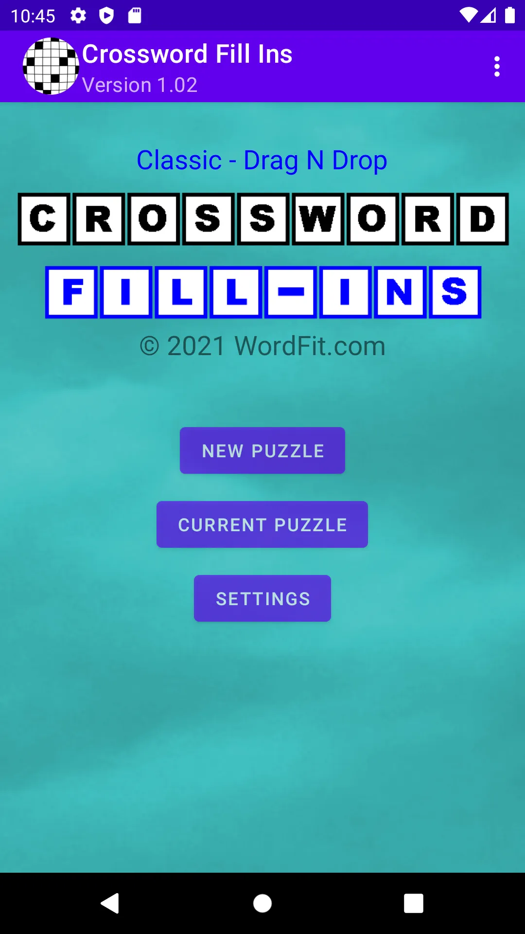 Drag-n-Drop Crossword Fill-Ins | Indus Appstore | Screenshot