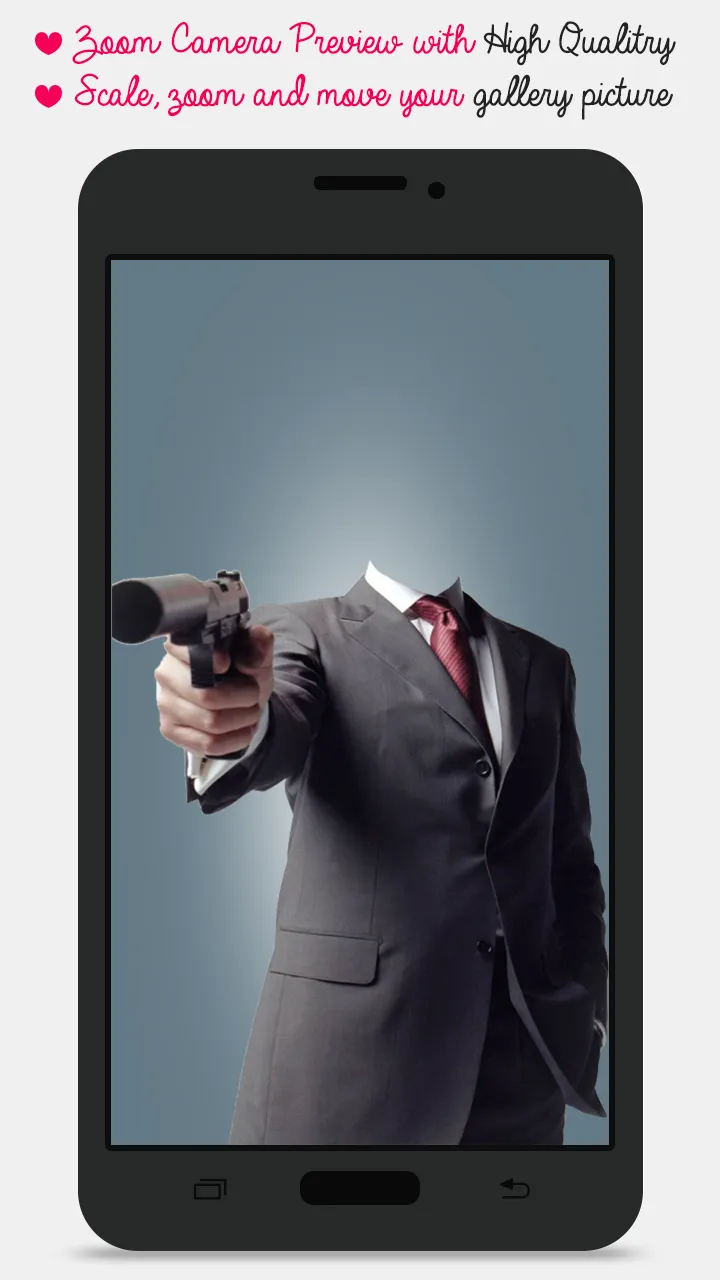 Gun Man Photo Montage | Indus Appstore | Screenshot