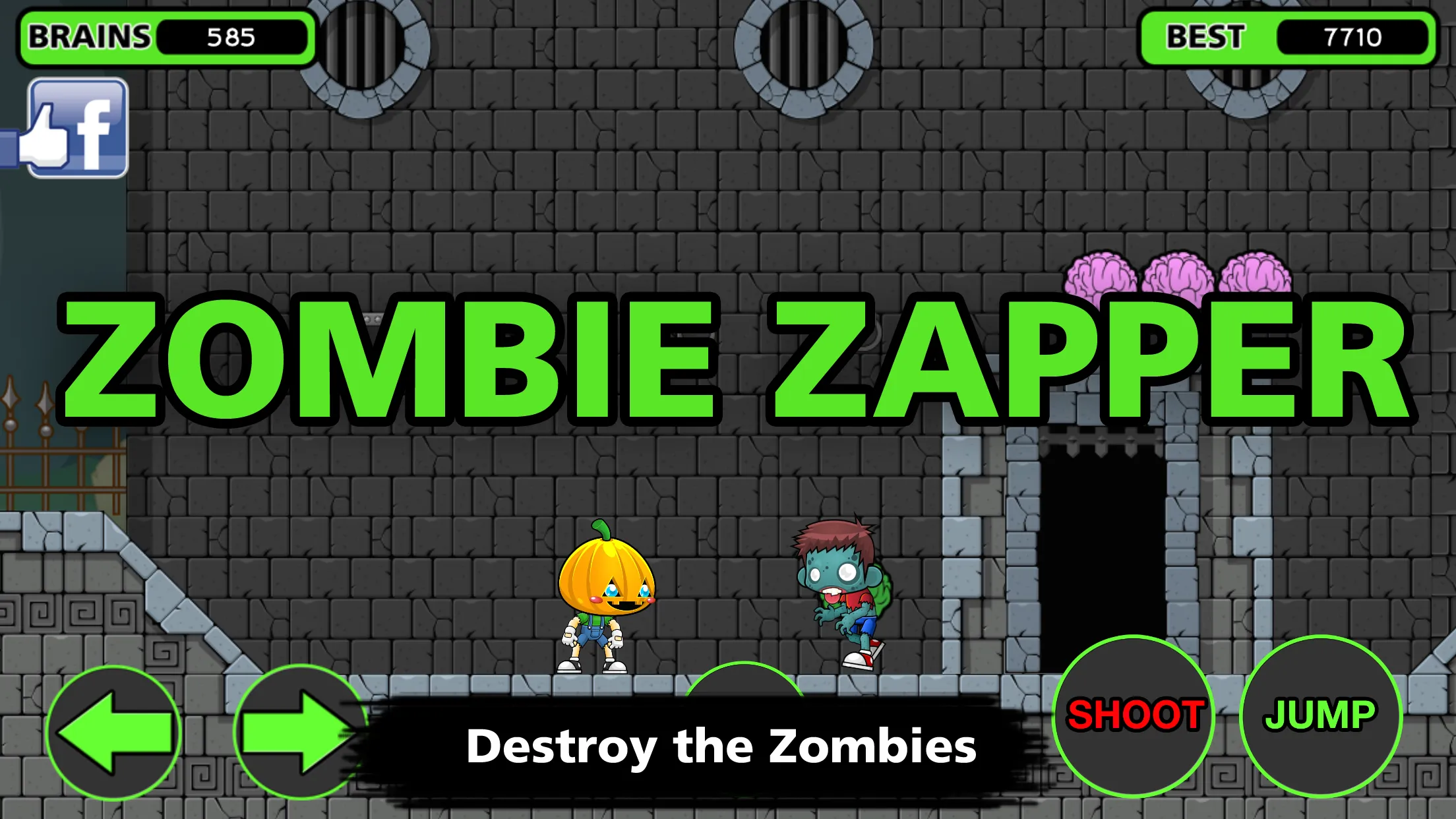 Zombie Zapper  The Brain Drain | Indus Appstore | Screenshot