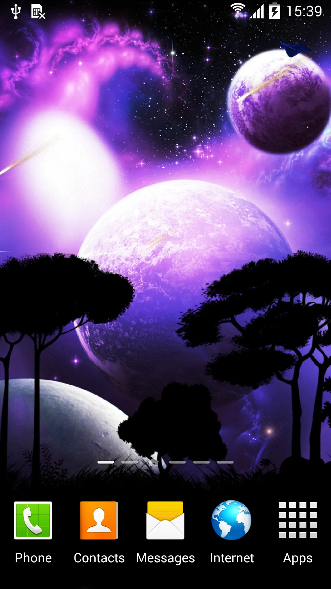 Night Sky Live Wallpaper | Indus Appstore | Screenshot
