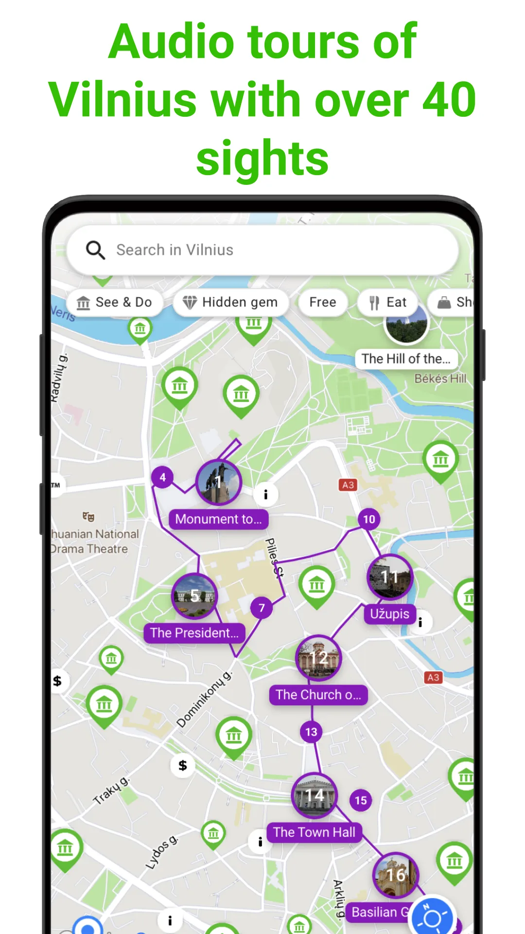 Vilnius Tour Guide:SmartGuide | Indus Appstore | Screenshot