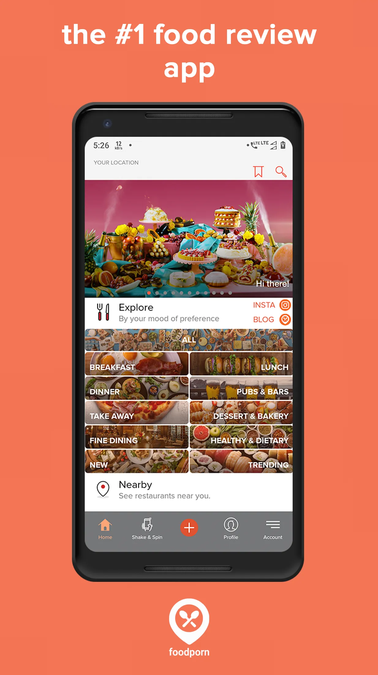 Foodporn Restaurants & Reviews | Indus Appstore | Screenshot