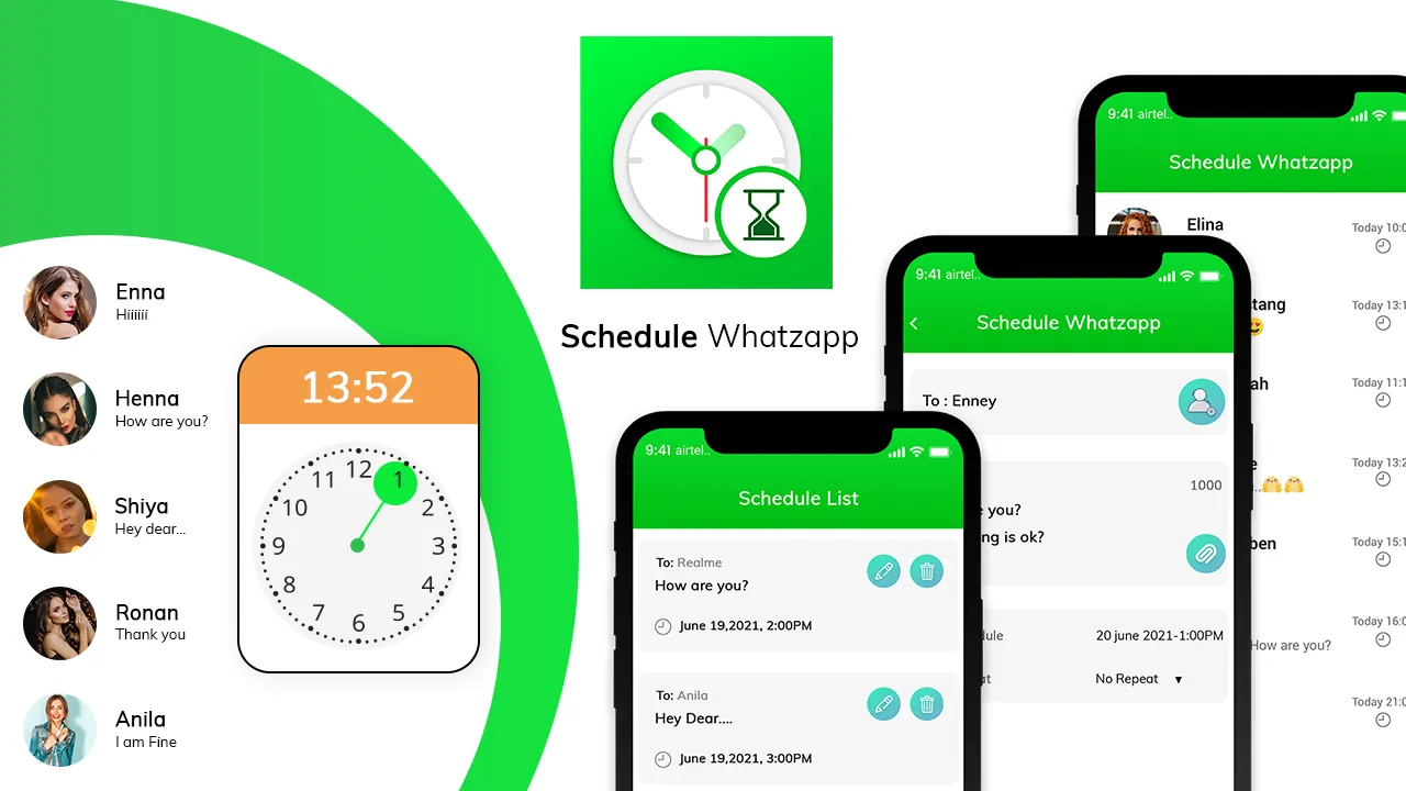 Whats schedule: Auto Messages | Indus Appstore | Screenshot