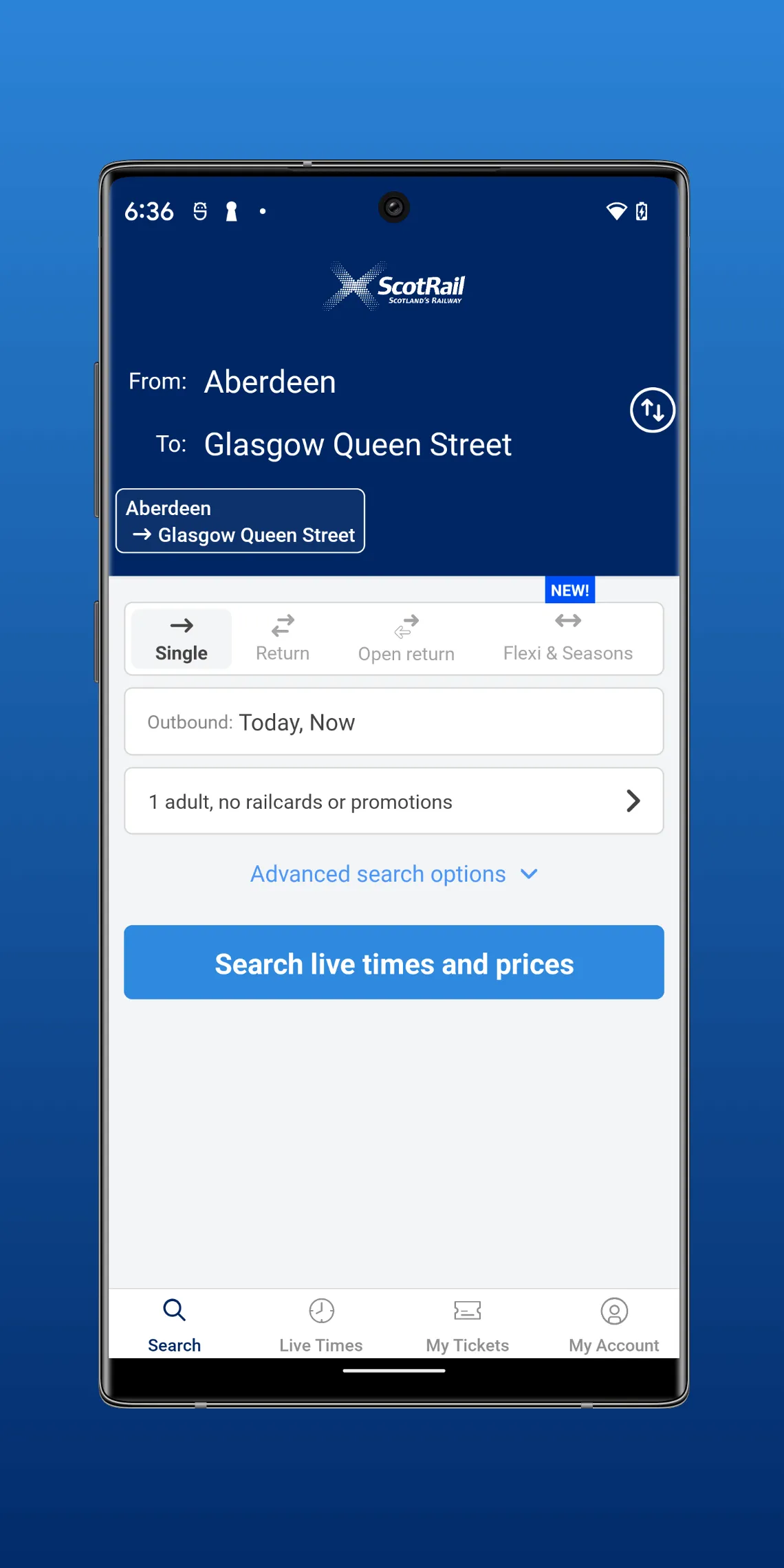 ScotRail Train Times & Tickets | Indus Appstore | Screenshot