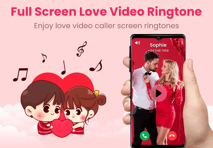 Full Screen Love Video Rington | Indus Appstore | Screenshot