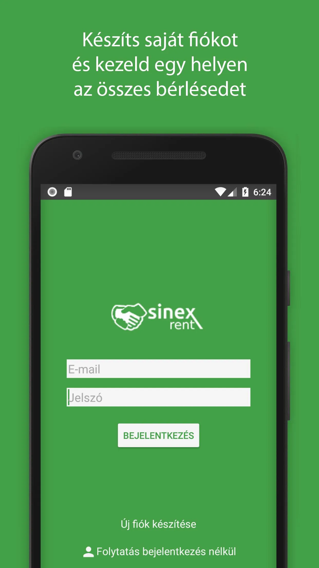 Autóbérlés - SinexRent | Indus Appstore | Screenshot