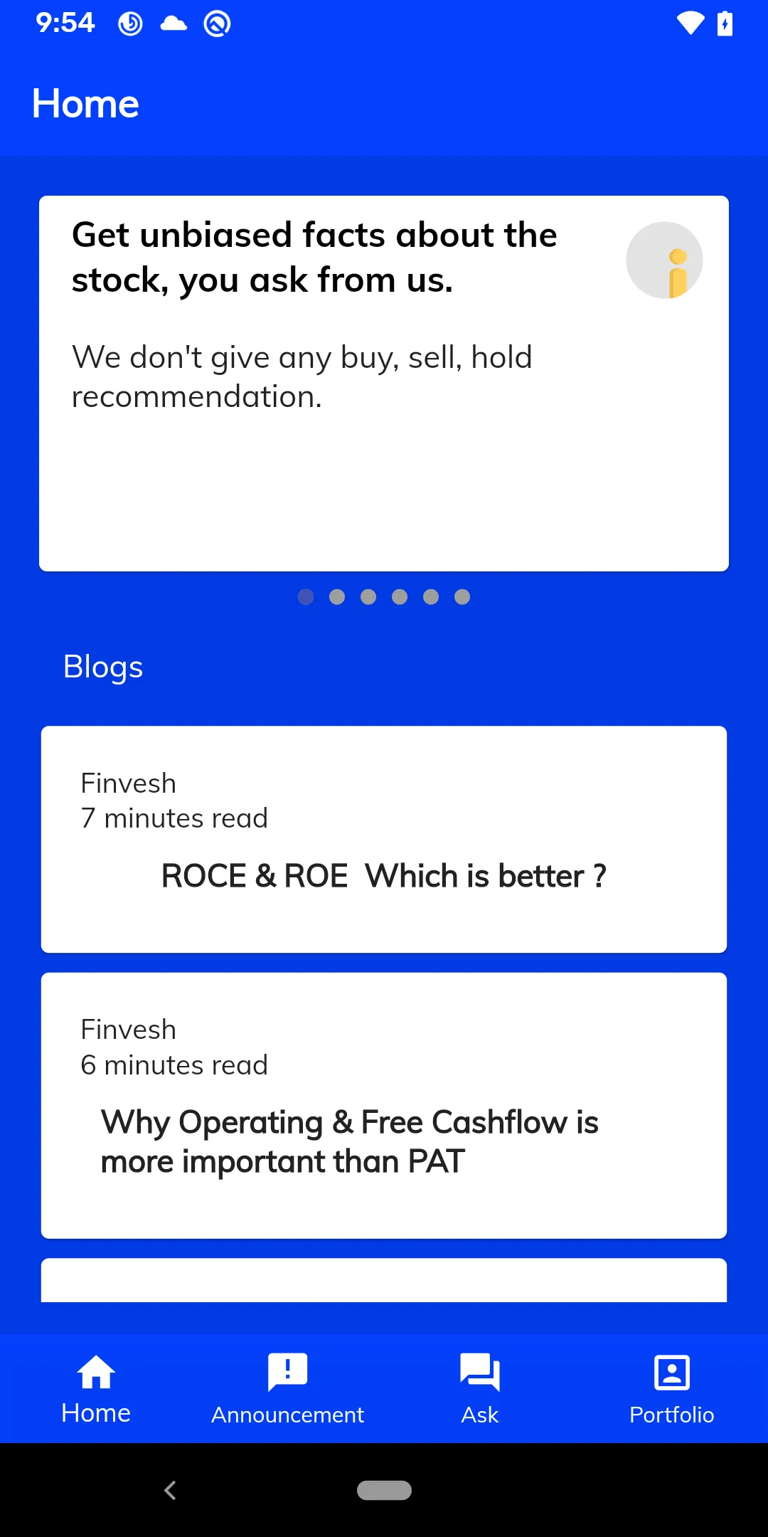 Finvesh : Retail investor comp | Indus Appstore | Screenshot