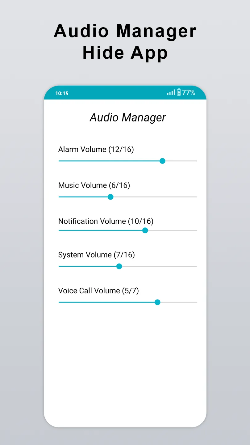 Audio Manager: Hide photo Lock | Indus Appstore | Screenshot