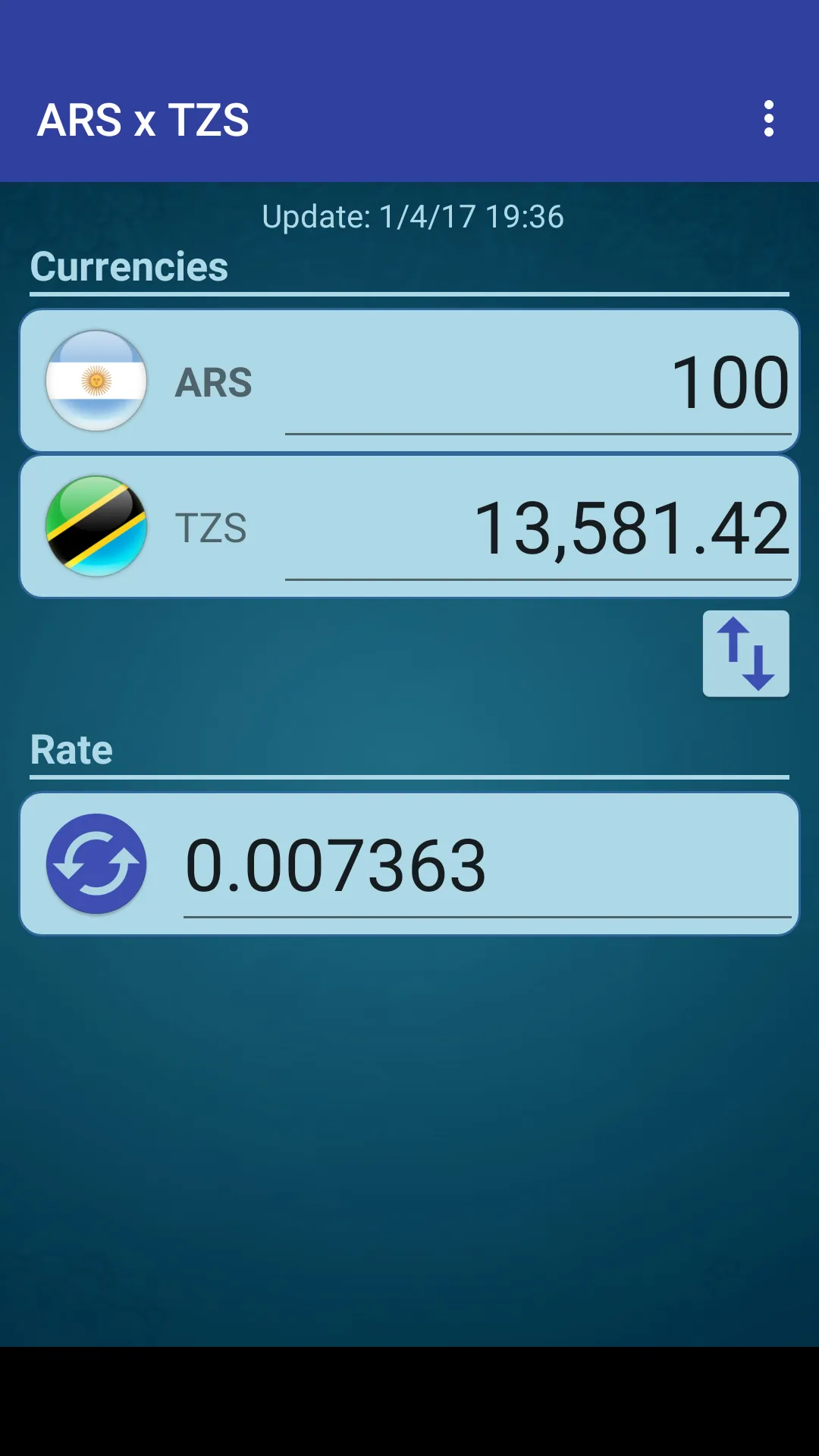 Arg. Peso x Tanzanian Shilling | Indus Appstore | Screenshot