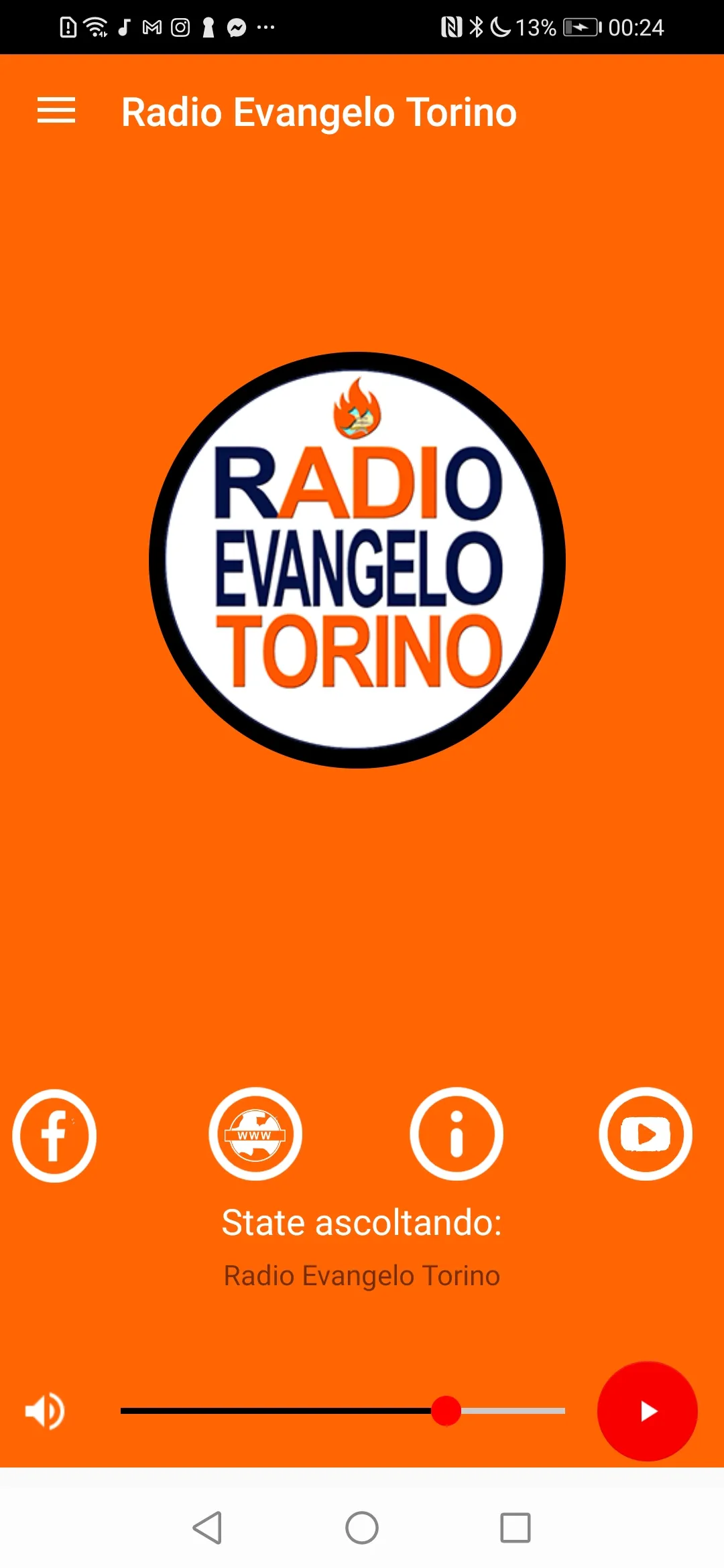 Radio Evangelo Torino | Indus Appstore | Screenshot