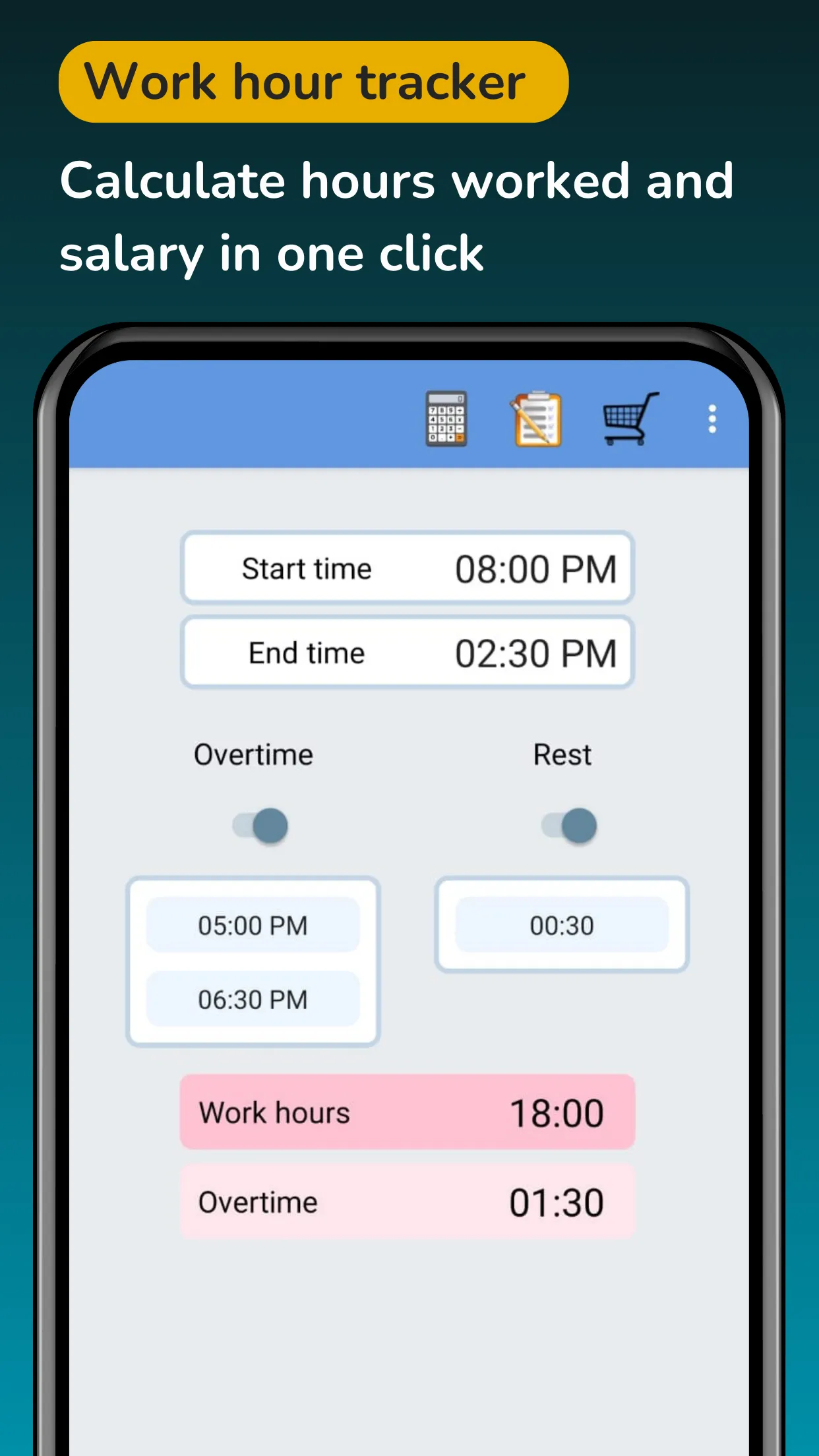 Paycheck calculator work hours | Indus Appstore | Screenshot