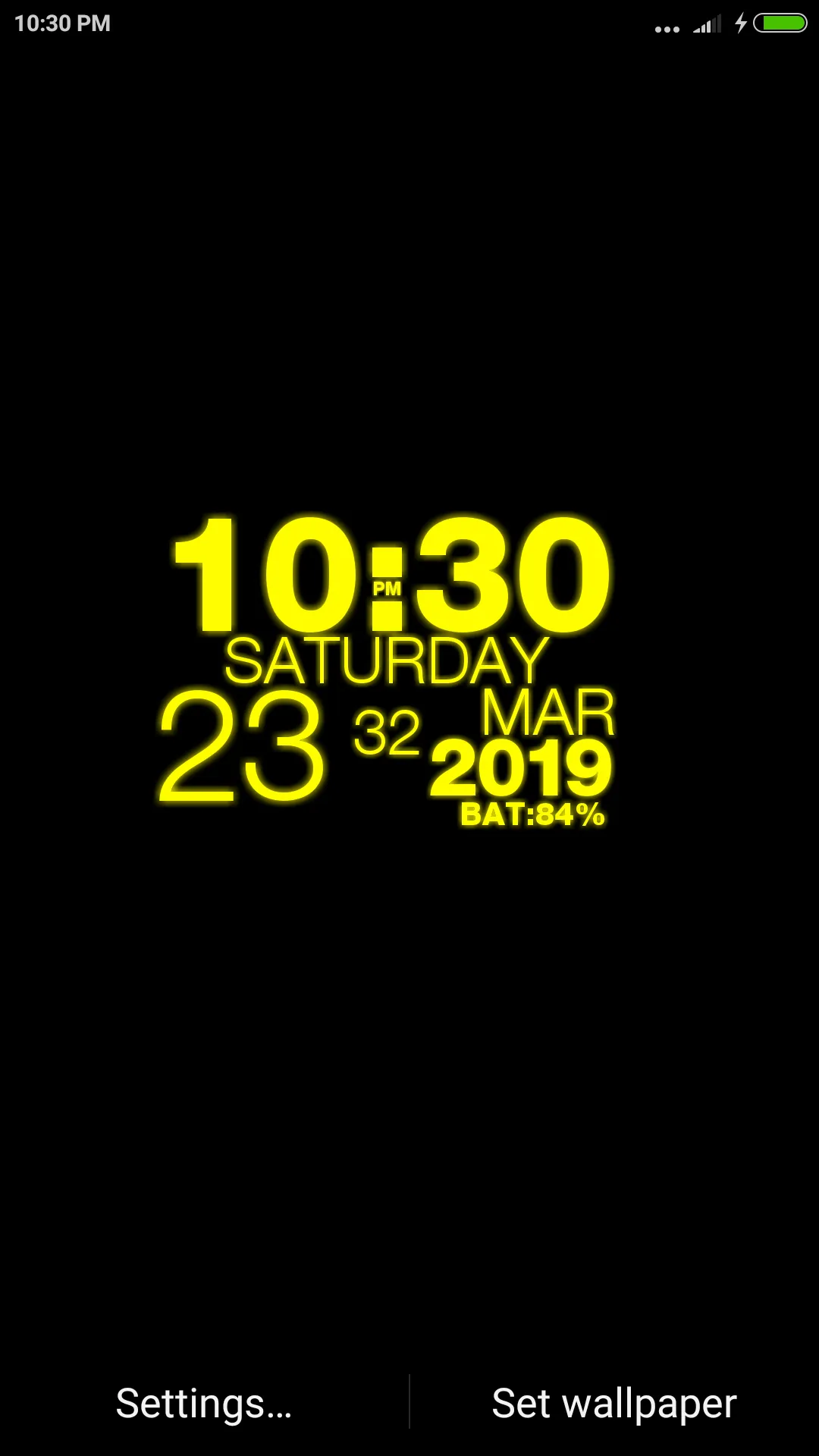 Digital Clock Wallpaper Clock | Indus Appstore | Screenshot