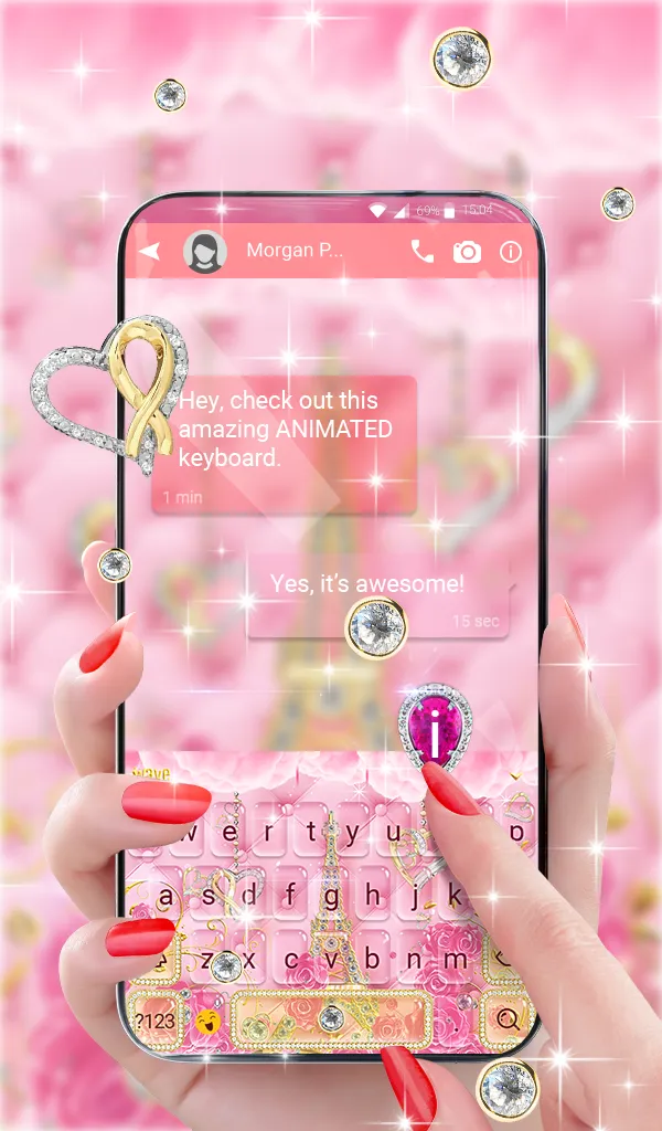 Keyboard & Wallpaper For Girls | Indus Appstore | Screenshot