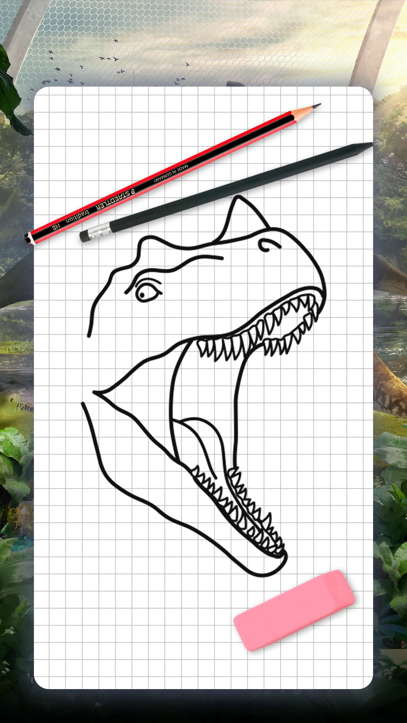 How to draw dinosaurs by steps | Indus Appstore | Screenshot