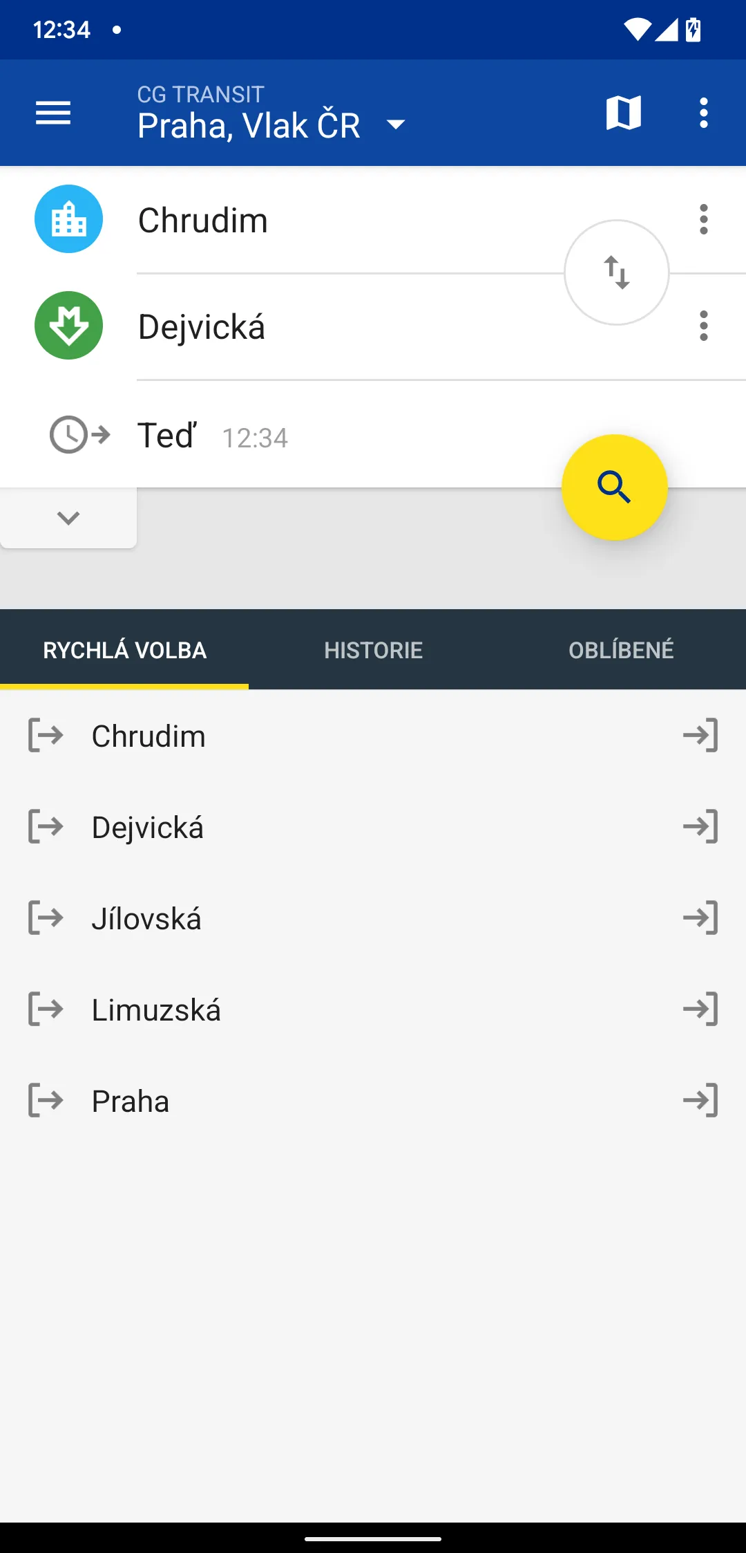 Offline Jízdní řády CG Transit | Indus Appstore | Screenshot