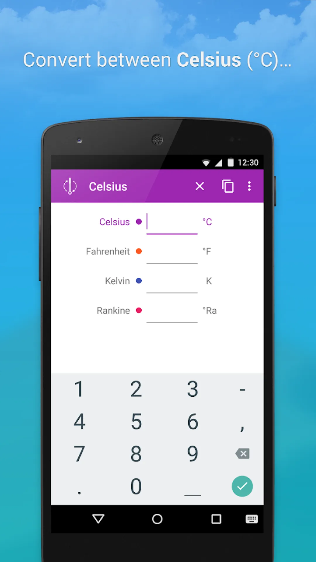 Temperature Metric Converter | Indus Appstore | Screenshot